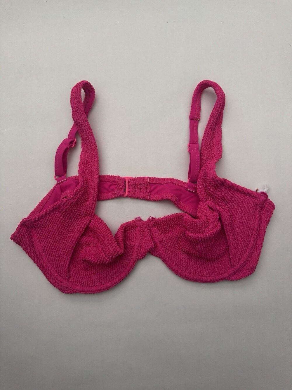 Good American Always Fits Support Demi Bikini Top XL Pink Glow NWT